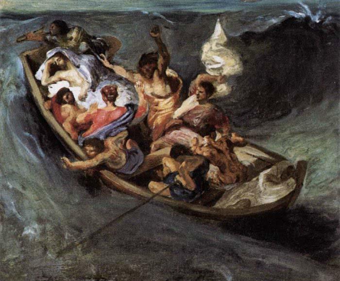 Eugene Delacroix Christ on the Lake of Gennezaret oil painting image